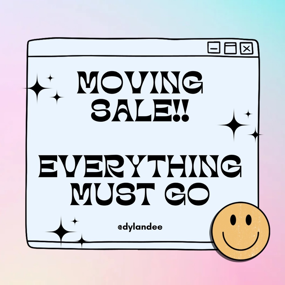MOVING SALE!! Please buy like and share!! Everything must go!! 🖤🫶🏼🤍